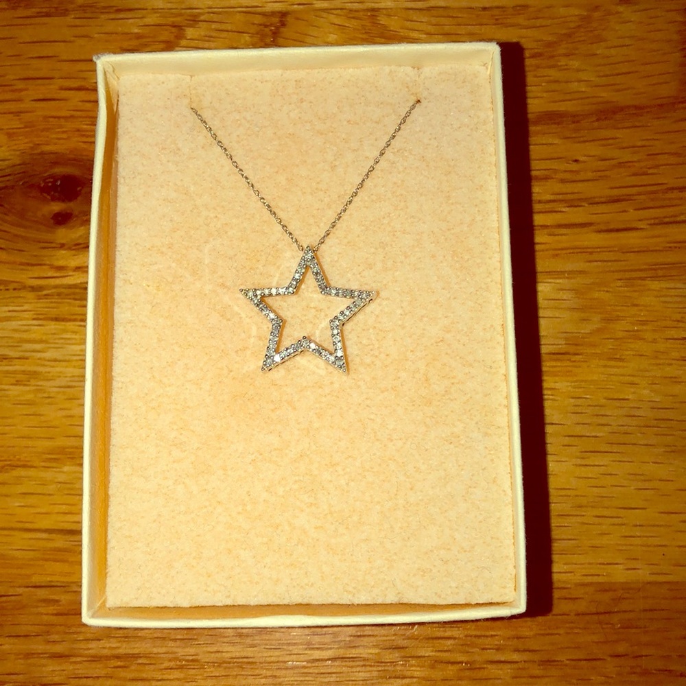 Kay jewelers star white gold necklace